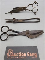 Candle Wick Trimmers Scissors Lot of 3