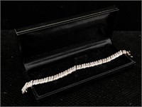 Sterling Bracelet 1/2 Ct Diamonds Tw