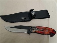 New scorpion design handle knife with sheath has
