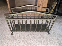 Vintage Wrought Iron Magazine Holder