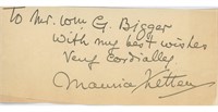 Maurice Ketten signed note