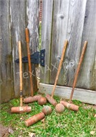 Vintage Wood Crochet Set