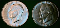 1972 D Ike Pair coins Very Clean