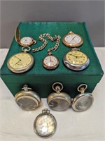 Lot of Pocket Watches, Parts, Cases