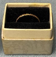 10k Baby Ring w/Box See Photos for Details