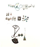 Sterling, Turquoise, Lapis Jewelry Inc. Navajo