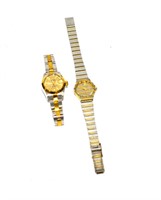 Two Ladies's Wrist Stainless Steel Watches