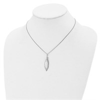 Sterling Silver- Leaf Design Necklace
