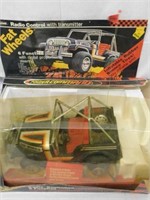Fat Wheels Radio control jeep with transmitter