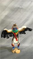 Native American Kachina Doll Signed Eagle King