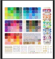 QUEFE 9600pcs, 120 Colors Clay Beads