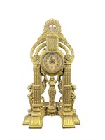 Vintage Metal Winged Griffin Clock
