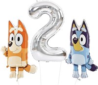 Toyland® Bluey & Bingo Foil Balloon Pack - 2 x