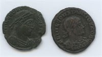 2 Ancient Roman Coins - 18.15mm/1.55g and