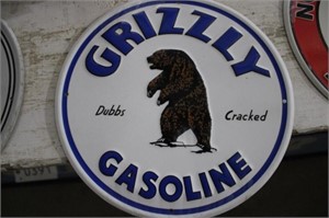 Grizzly Gasoline Reproduction Sign