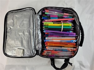 LOTS of gel pens w/ case