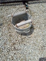 Mop bucket Metal w wringer