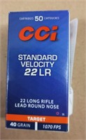 CCI STANDARD VELOCITY 22LR 50 ROUNDS