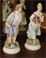 2pc Bisque Figurines by Andrea