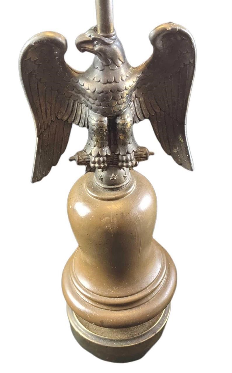 Vintage American Eagle Cast Resin Lamp