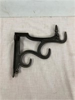 Cast iron hooks.