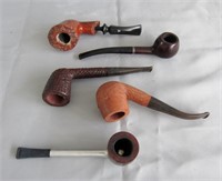 5 pcs Assorted Pipes - Briar / England / Canada