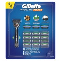 17-Pc Gillette ProGlide Power Razor Handle + 16