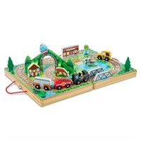 Melissa & Doug Take-Along Railroad (Portable