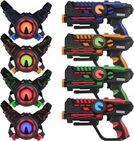 ArmoGear Laser Tag Guns with Vests Set of 4 – Mult