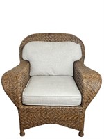 Large Wicker Lounge Chair