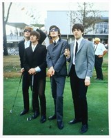 THE BEATLES, Vintage Image Golfing