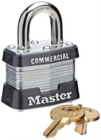(2) Master Lock 3 Laminated Steel Pin Tumbler Blac