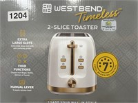 WESTBEND TIMELESS TOASTER RETAIL $35