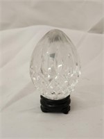 Gorgeous Waterford Crstal Glass Egg