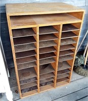 large cubbie for shoes/papers