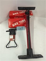 Bike Tubes and Hand Pump