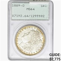 1889-O Morgan Silver Dollar PCGS MS64