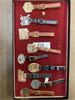 Lot of 9 Watch Fobs.
