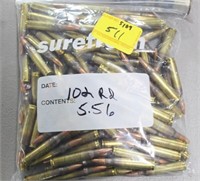 102 ROUNDS 5.56 MM AMMO