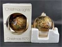Two Schmid Glass Christmas Ornaments 1979/1980