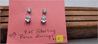 925 PIERCE STERLING EARRINGS