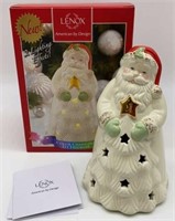 Lenox Seasons Sparkle Lit Santa Figurine