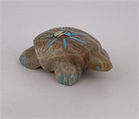 Rodney Peyketewa Zuni Carved Turtle Fetish