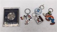 Assorted Disney Keychains & Goofy &