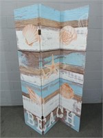 Beach Theme 3 Panel Room Divider