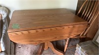 Dining Table with 4 Chairs, 2 Leaves 42x30x30