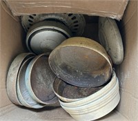 Box of Vintage Hub Caps