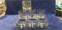 (8) Ned Smith Collector Glasses