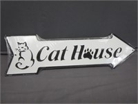 ~ NEW Cat House Metal Sign