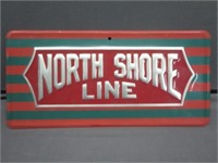 ~ North Shore Line Metal Sign